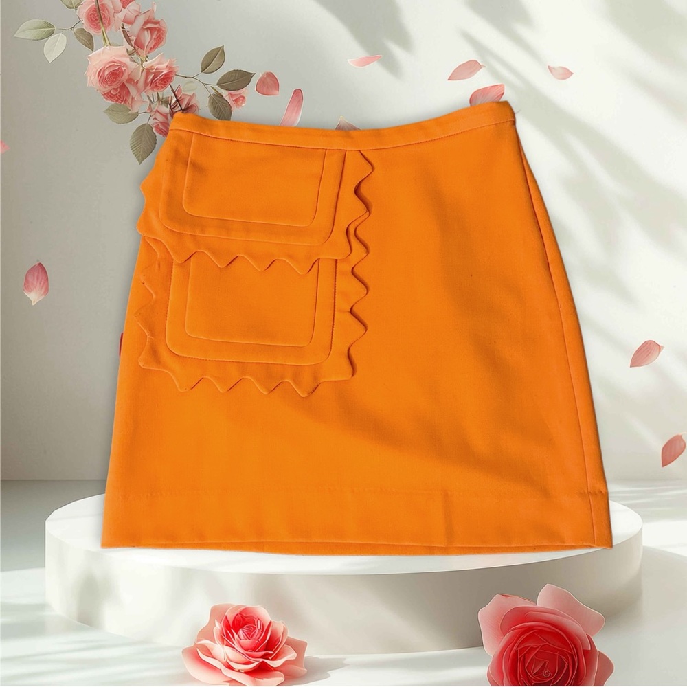 VICTORIA BECKHAM for Target Orange Mini Skirt